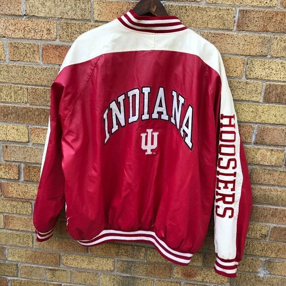 Vintage 1998 NCAA Steve & Barrys Indiana Hoosiers Varsity Jacket XXL - Picture 1 of 11